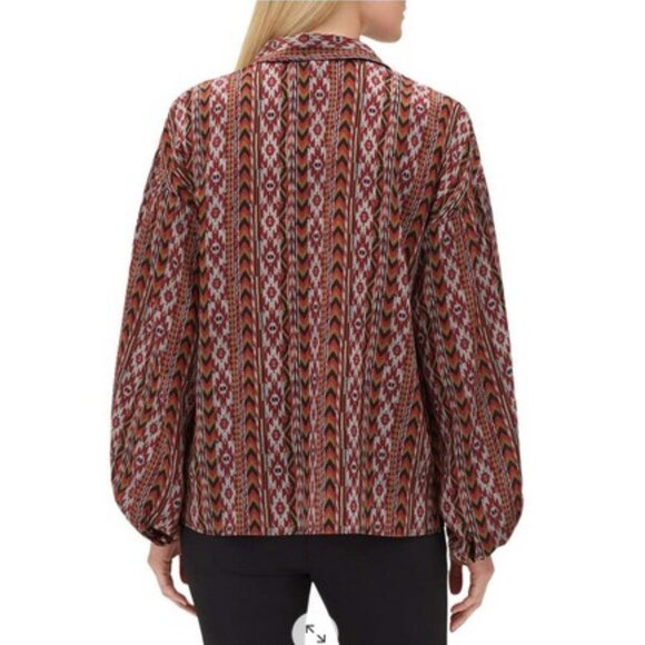 Lafayette 148 Long Sleeve Silk Blouse - Picture 8 of 8